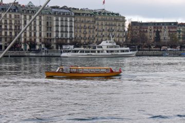 Mouette Water Bus and CGN Lake Cruise Boat in Geneva