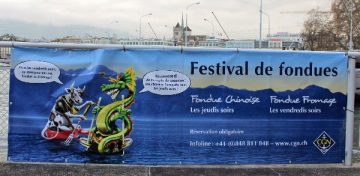 Fondue Cruise Advertisement in Geneva