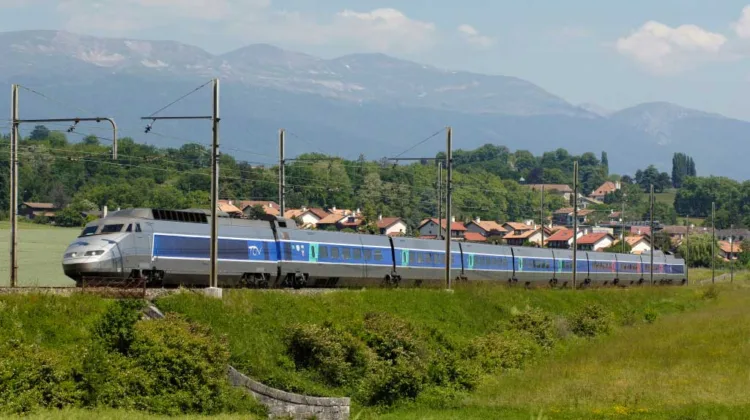 TGV Train near Bellegarde