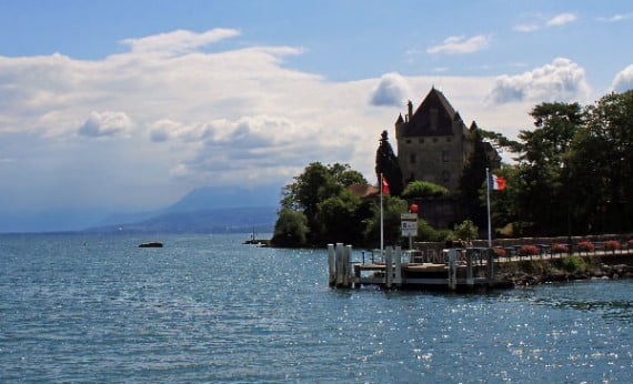 Chateau d'Yvoire on Lac Léman in France