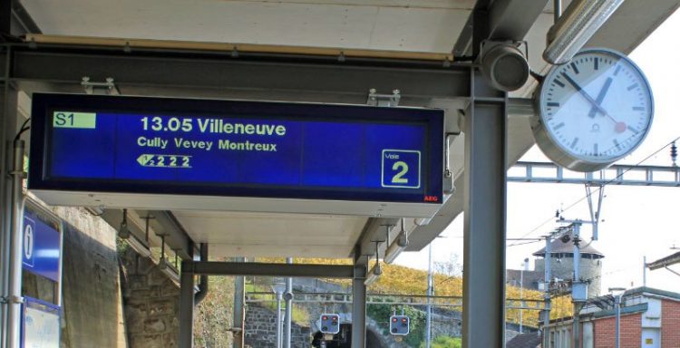 S-Bahn to Montreux, Switzerland