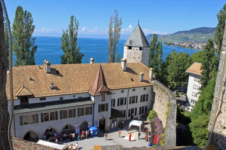 View from La Tour-de-Peilz on Lake Geneva