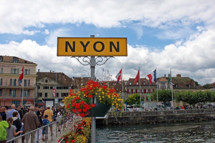 Nyon Lake Geneva Passenger Ferry Boat Landing