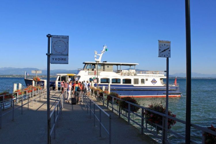 Lake Geneva Passenger Ferry Boat in Nyon