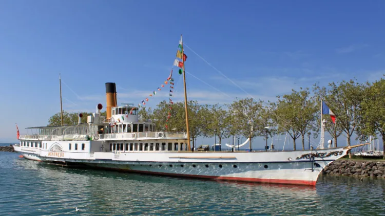 Montreux Lake Geneva Paddle Steam Boat