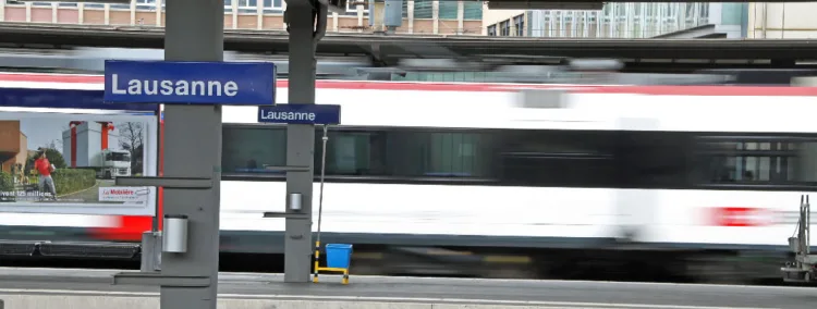 Railway Station in Lausanne, Switzerland