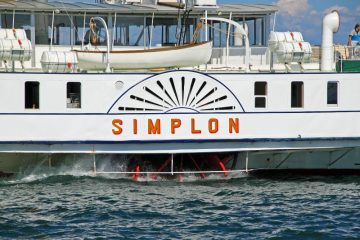 CGN's Simplon Paddle Steamer on Lake Geneva