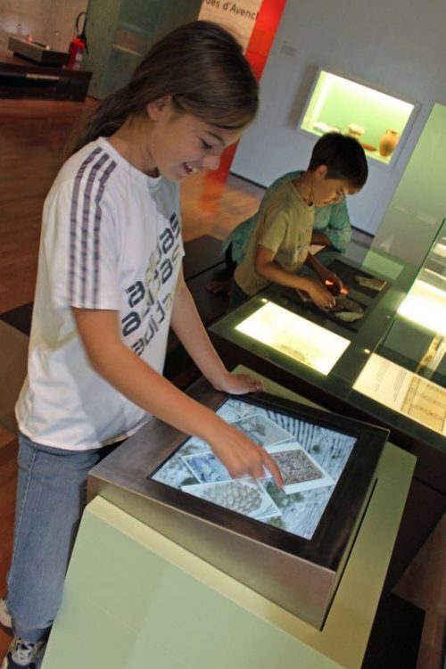 Interactive Displays in the Laténium in Neuchatel
