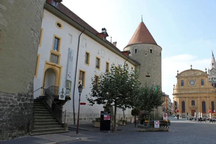 Yverdon Castle and Museum in Switzerland
