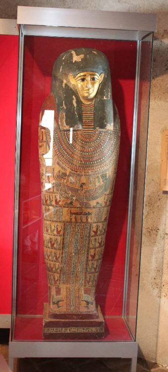 Egyptian Sarcophagus in the Château d’Yverdon Castle Museum
