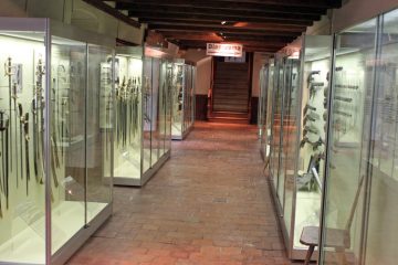Display Cabinets in the Local History Museum in Chateau de Grandson Castle