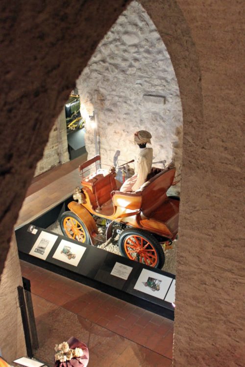 Vintage Cars in the Chateau de Grandson Castle