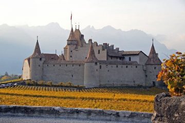Beautiful Château d'Aigle Castle in Switzerland