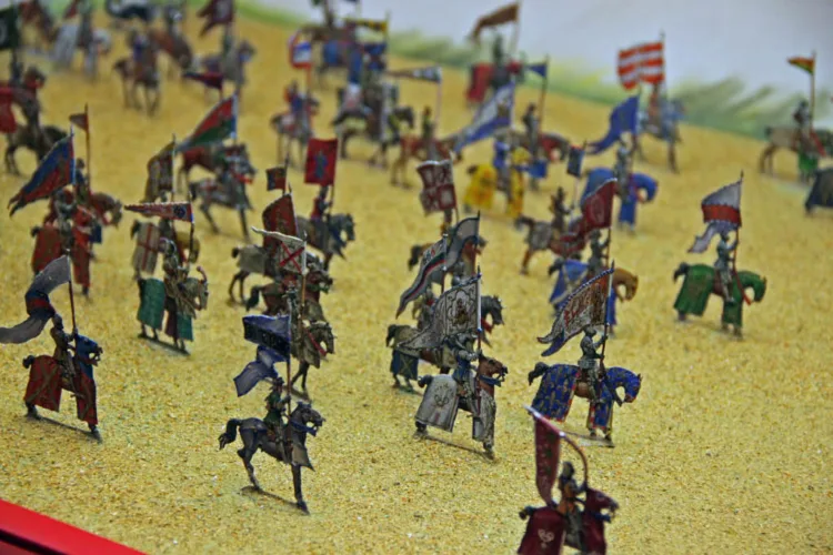 Tin Figures in Château de Morges Castle on Lake Geneva