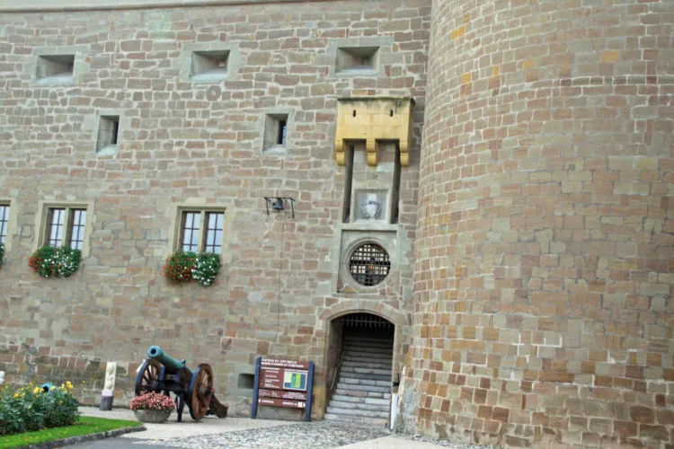 Entrance to Château de Morges Castle, Switzerland