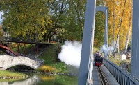 Steam Engine in the Swiss Vapeur Parc