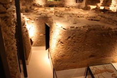 Tunnels in the Archaeological Site St Pierre in Geneva