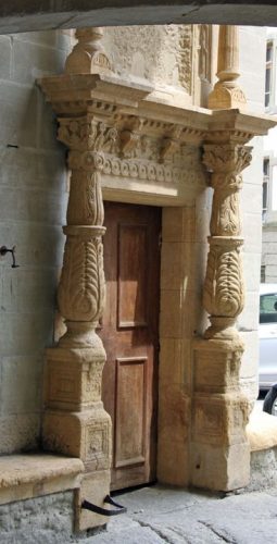 Renaissance Castle Portal in Avenches, Switzerland