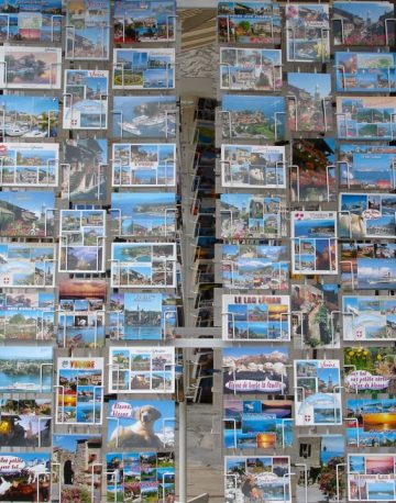 Postcards in Yvoire, France