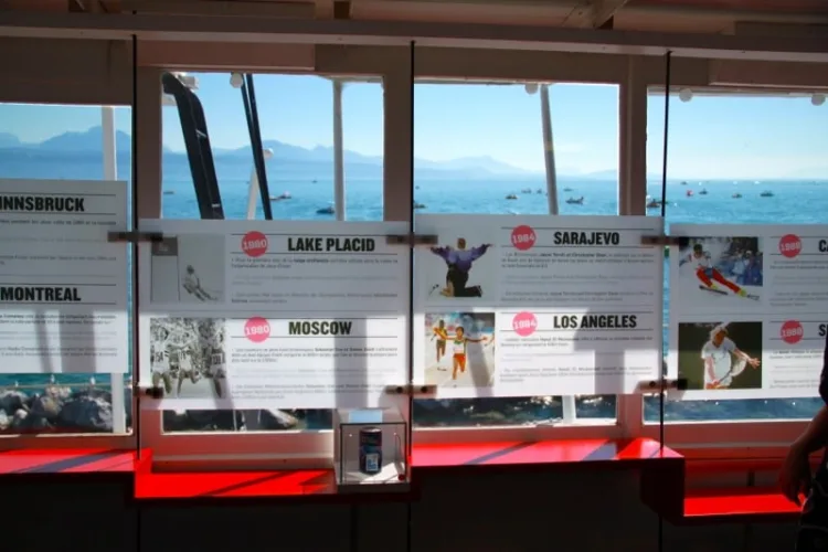 Inside the Olympic Museum Boat in Lausanne