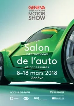 Geneva Auto Salon 2018 Poster
Visit the annual Geneva International Motor Show (Genève Auto Salon), one of the major events in the Lac Léman region, held at the Palexpo exhibition center next to Geneva Airport.