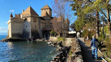Chateau de Chillon is a very popular day-trip tour destination on Lake Geneva