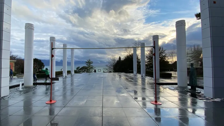 High Jump and view from the Olympic Museum
