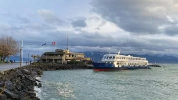Leman Ferry Boat in Lausanne-Ouchy