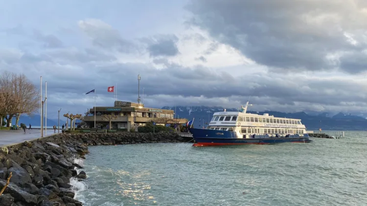 Leman Ferry Boat in Lausanne-Ouchy