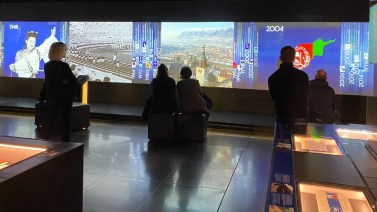 Video displays of the Olympic Games Cities