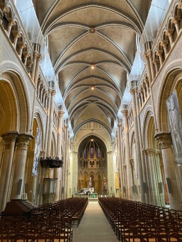 Gothic Nave and Choir of Lausanne Cathedral