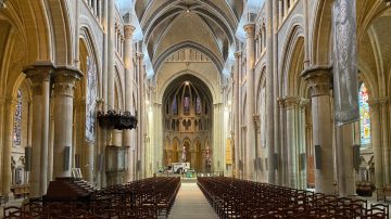Gothic Nave of Lausanne Cathedral