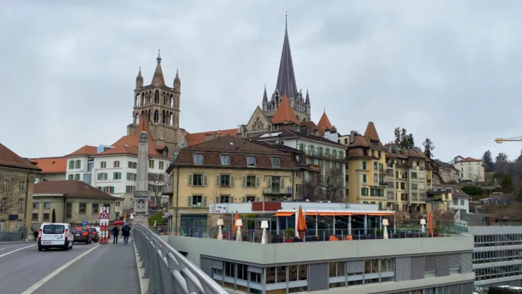 Lausanne Cathedral Seen from Bessieres