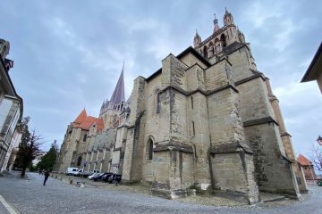 Lausanne Cathedral form the north west
