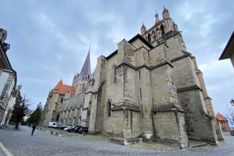 Lausanne Cathedral form the north west
