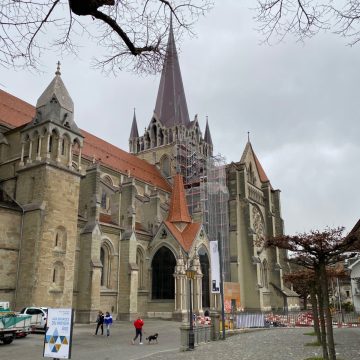 Lausanne Cathedral from Southwest
