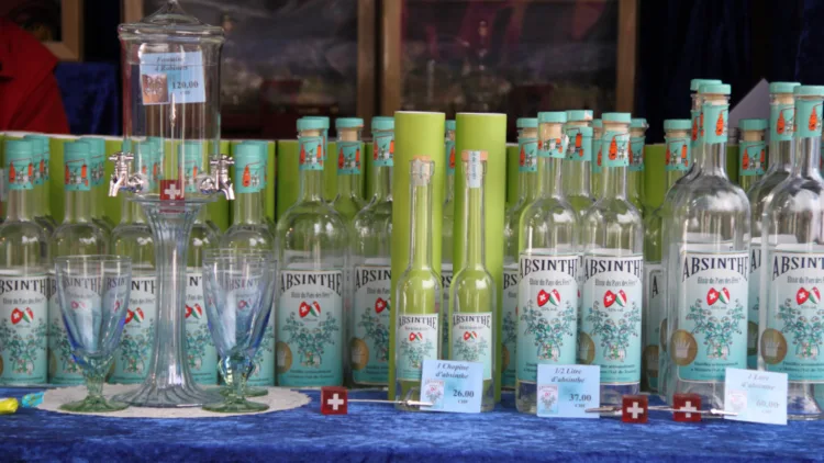 Absinthe Sold at the Montreux Christmas Market
