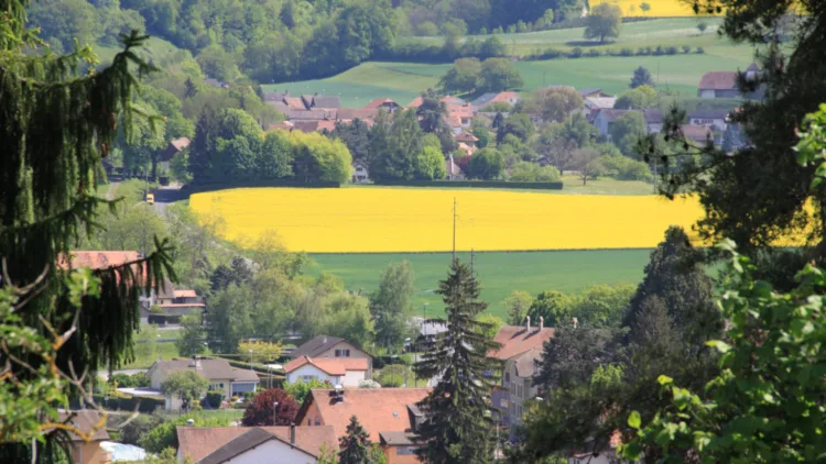 Lucens near Lausanne in Switzerland