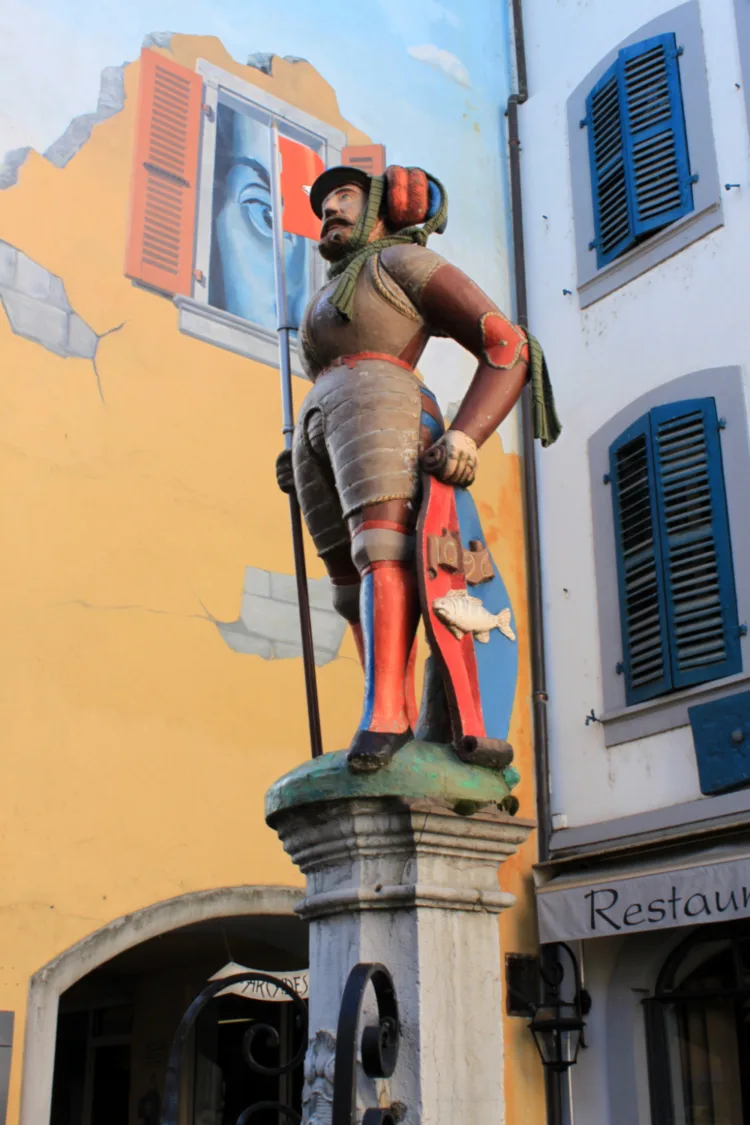 Maître Jacques Statue in Nyon, Switzerland