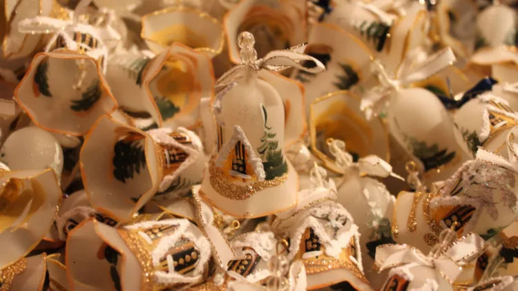 Bells sold at the Montreux Christmas Market