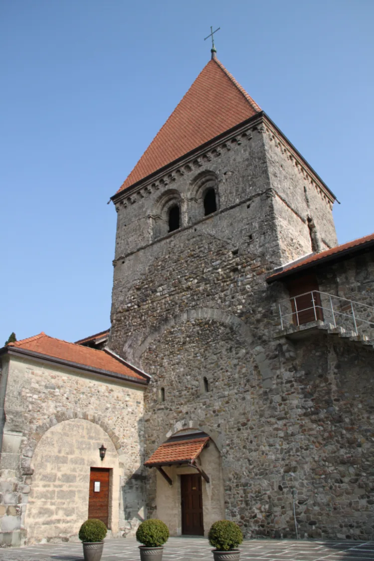 Romanesque St Sulpice Church Tower