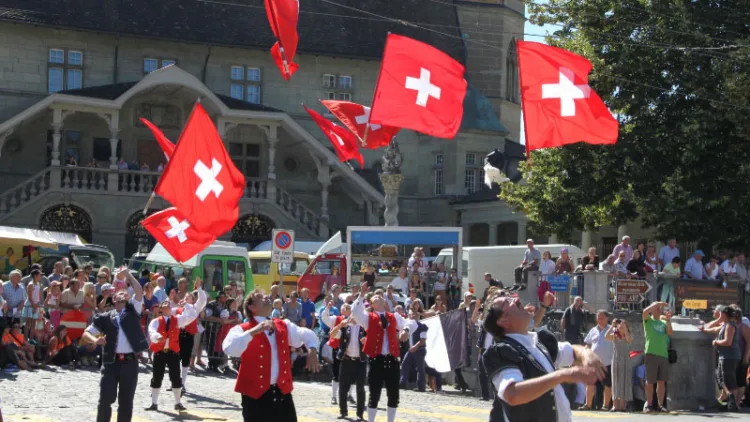 Swiss Flag Throwing