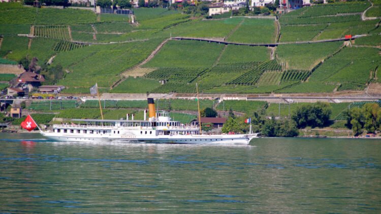 SS Montreux off Lavaux