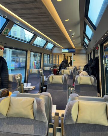 Transportation cards and Swiss rail travel passes for international visitors give savings when traveling on trains, buses, boats, trams, and cable cars in Switzerland. First class seats on the new Golden Pass trains from Montreux to Interlaken
