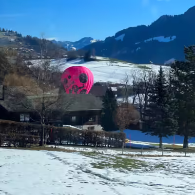 Château d'Oex hot air balloon
