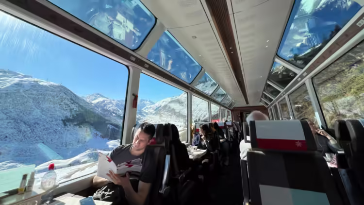 Glacier Express First Class Wagon and Seats