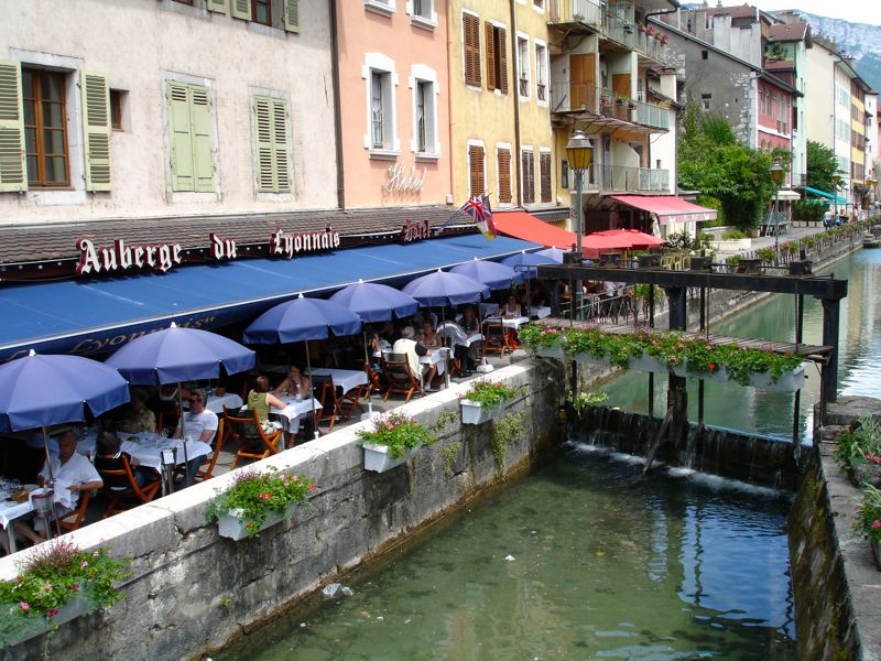 Restaurant in Annecy, France - Lake Geneva Switzerland