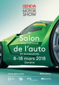 Geneva Auto Salon 2018 Poster Visit the annual Geneva International Motor Show (Genève Auto Salon), one of the major events in the Lac Léman region, held at the Palexpo exhibition center next to Geneva Airport.