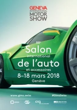 Geneva Auto Salon 2018 Poster Visit the annual Geneva International Motor Show (Genève Auto Salon), one of the major events in the Lac Léman region, held at the Palexpo exhibition center next to Geneva Airport.